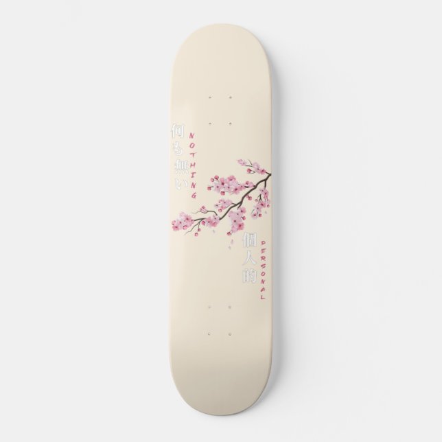 Rien de personnel - Skateboard en fleurs de cerisi (Recto)