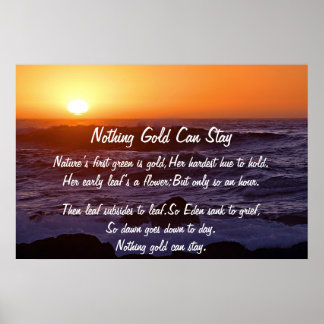 Rien d'or ne peut rester Poster Sun