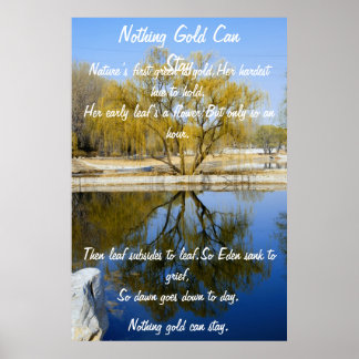 Rien d'or ne peut rester Willow Tree Poster