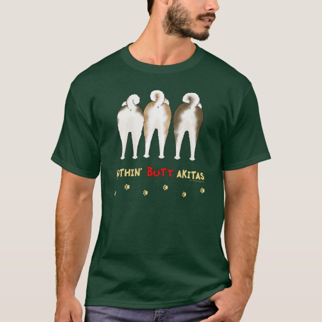 Rien n'aboutent le T-shirt d'obscurité d'Akitas (Devant)