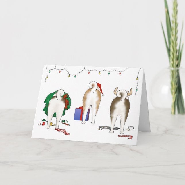 Rien n'aboutent une carte de voeux de Noël d'Akita (Devant)