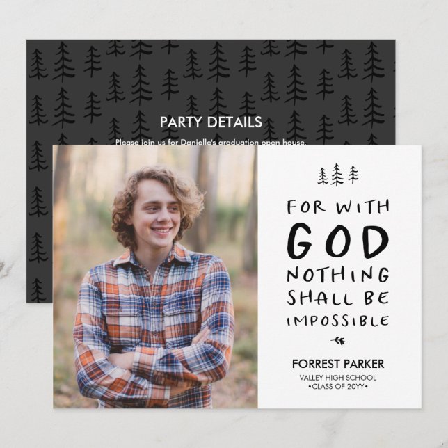 Rien n'est impossible Faire-part de diplôme (Devant / Derrière)