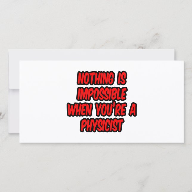 Rien N'Est Impossible...Physicien (Devant)