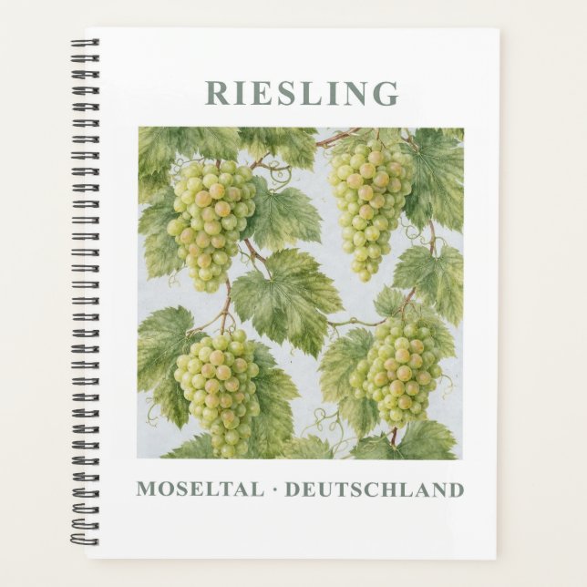 Riesling Moseltal Deutschland Vintage Travel Art (Devant)
