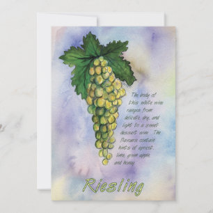 Riesling Vin Raisins Invitation