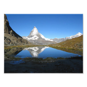 Riffelsee Matterhorn reflet papier photo
