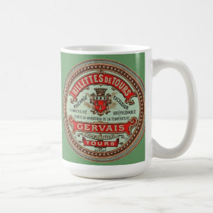 Rillettes de Tours Mug Étiquette Vintage