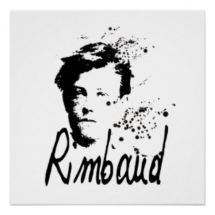 RIMBAUD Portrait Graphique Art parfait Poster