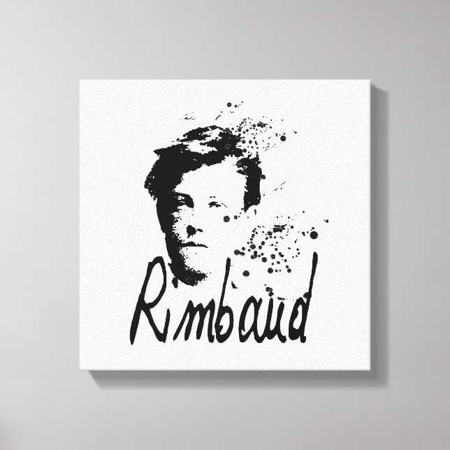 RIMBAUD - toile d'art graphique (Recto)