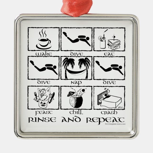 Rinçage et ornement de répétition (Devant)