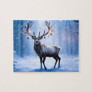 Rindeer en Forêt Magique Puzzle Puzzle