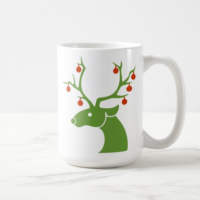 Rinder avec ornements Café Mug (Droite)