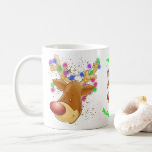 Rinder dans les lumières tasse de café personnalis