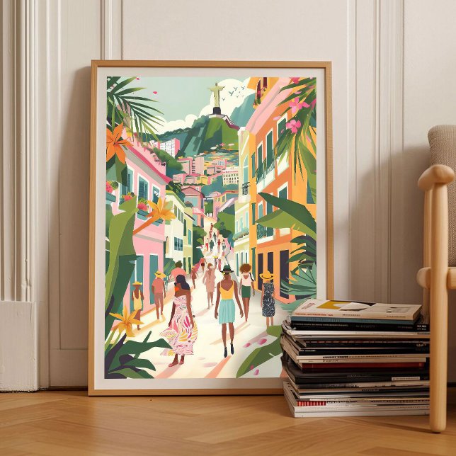 Rio de Janeiro Impression Brésil Illustration Rio  (Créateur téléchargé)