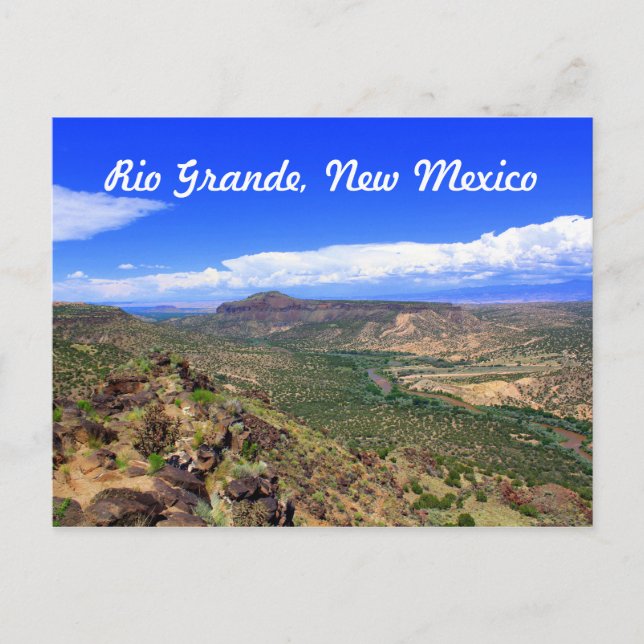 Rio Grande River, Nouveau-Mexique Carte postale Pa (Devant)