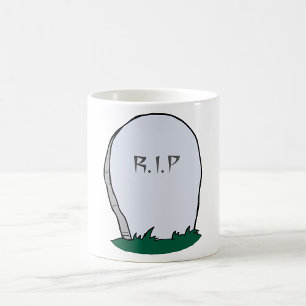 RIP Gravestone Cemeine Café Mug