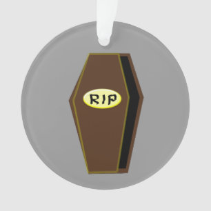 RIP Halloween Cafin de Doom Acrylique Ornement