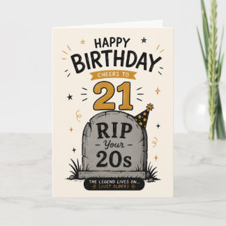 RIP Vos 20 ans – Carte d'anniversaire drôle et ten