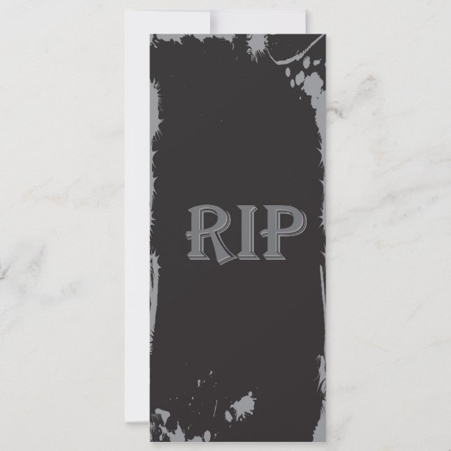 RIP - Vraiment Intéressant Parti Invitation Hallow (Devant)