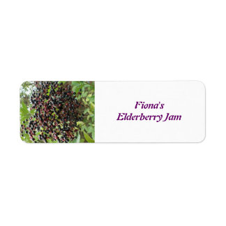 Ripening Elderberries Étiquettes alimentaires sur