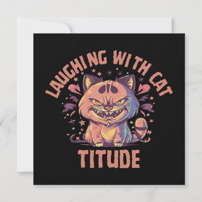 Rire avec une attitude de chat (Devant)