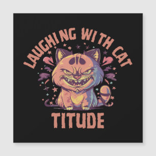 Rire avec une attitude de chat