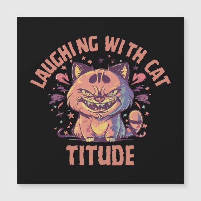 Rire avec une attitude de chat (Devant)
