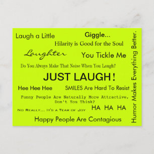 RIRE ! Carte postale par April McCallum