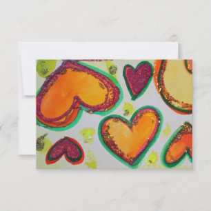 Rire Cœurs Rose Bliss Petites Invitations