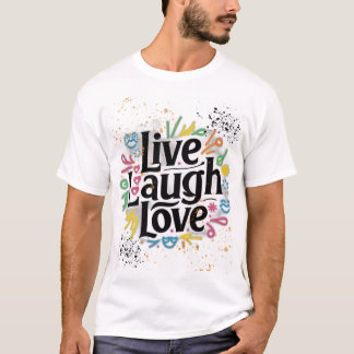 rire en direct amour sur t-shirt design