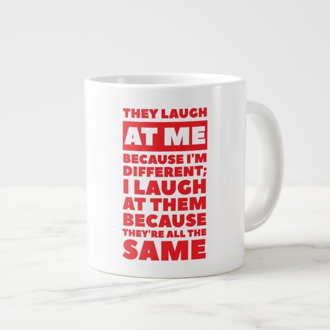 Rire Jumbo Mug (Devant droit)