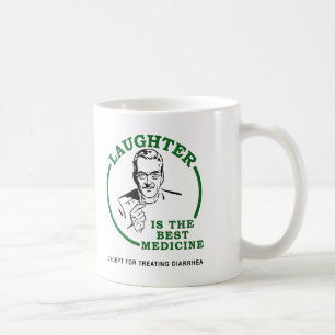 Rire la tasse drôle de médecine de diarrhée