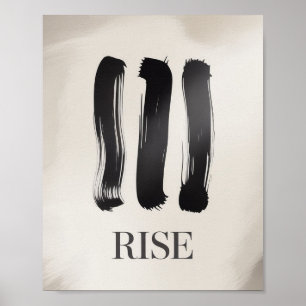Rise – Affiche Inspirante Minimaliste pour la Sant