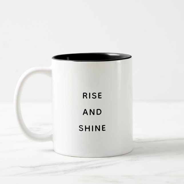 Rise and Shine Inspirational Coffee Mug Gift (Gauche)