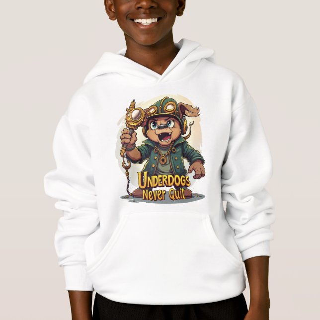 Rise of the Underdog Boys Hoodie – Motivational (Devant)