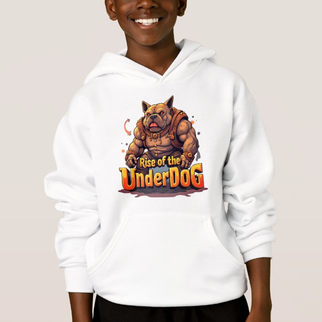 Rise of the Underdog Boys Hoodie – Motivational (Devant)