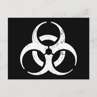 Risque biologique : Carte postale Contagion Zombie