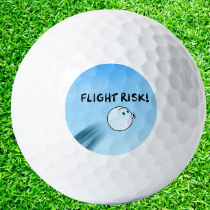Risque de vol ! Balle de golf drôle volant dans le