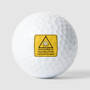Risque extrême de coups dangereux balles de golf