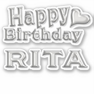 Rita Happy Birthday Autocollant Autocollant