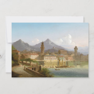 Riva sur le lac de Garde   Johann Wilhelm Jankowsk