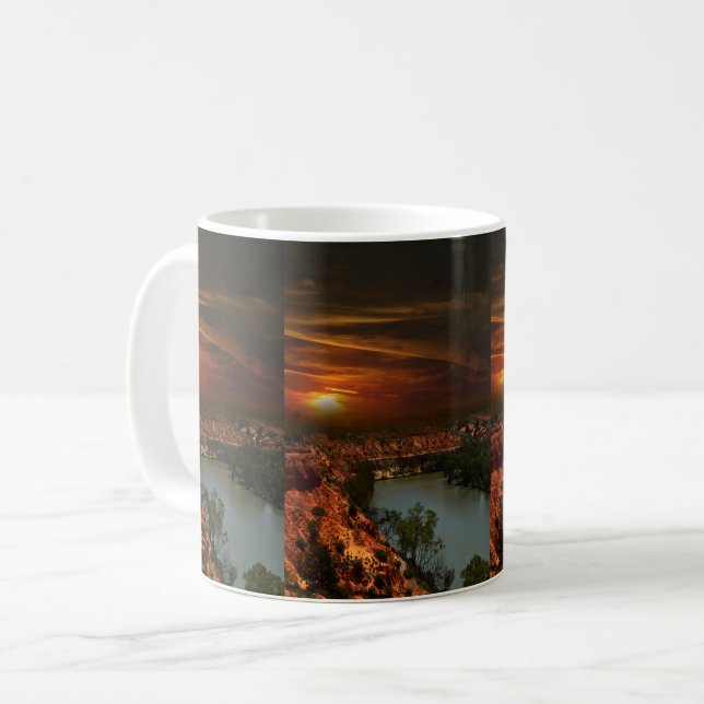 River Murray Australia Sunset, Café Mug (Devant gauche)