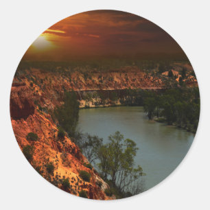River Murray Australie Coucher de soleil, Stickers