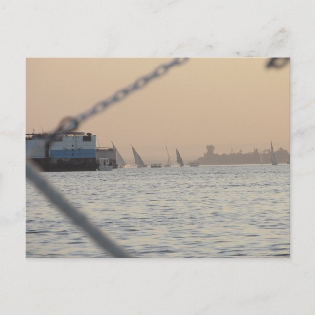 River Nile Sunset - Égypte Carte postale (Devant)