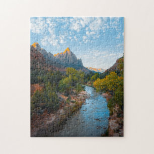 River Pittoresque Puzzles Mountain Art Complexe Ji