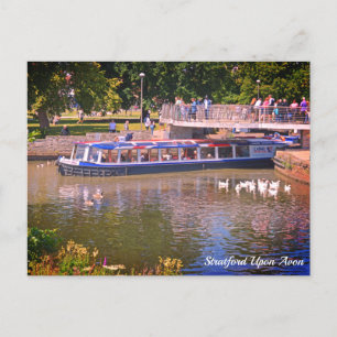 River Tour Stratford Sur Avon Carte Postale