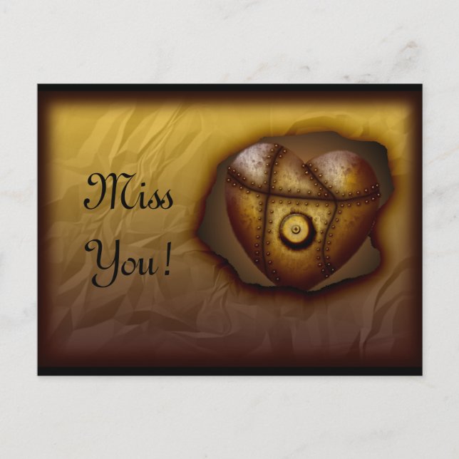 Riveted Heart, carte postale personnalisable (Devant)