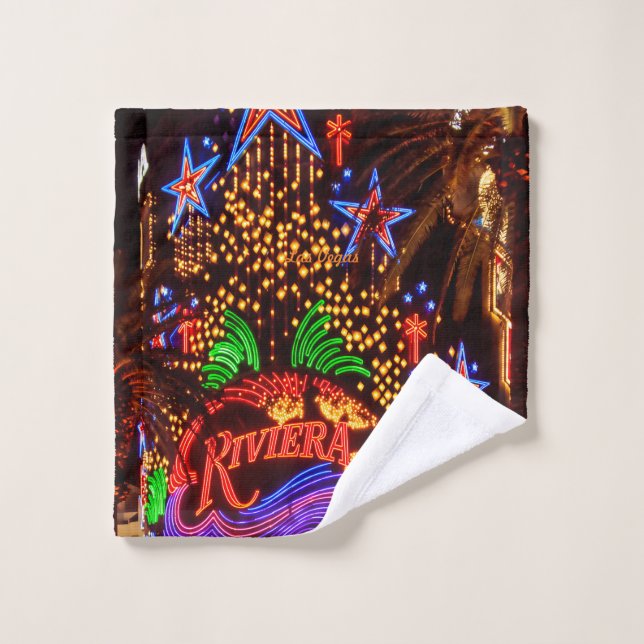 Riviera Neon Lights Las Vegas (Gant de toilette)