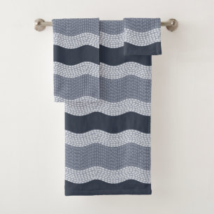 Rivière Abstraite Wabi Sabi, Bleu marine, Ardoise