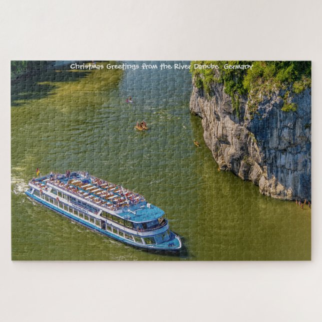 Rivière Danube  Allemagne. Puzzle (Horizontal)